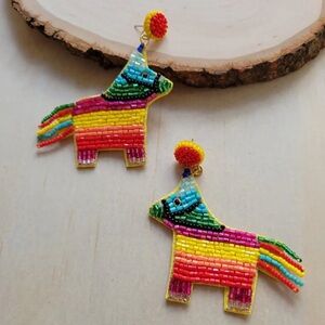Piñata Donkey Dangle Fiesta Earrings